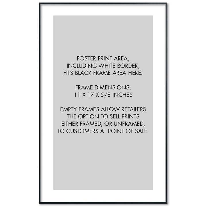 Display Frame 11 x 17 for wholesale by M&W Design Co - Travel Posters