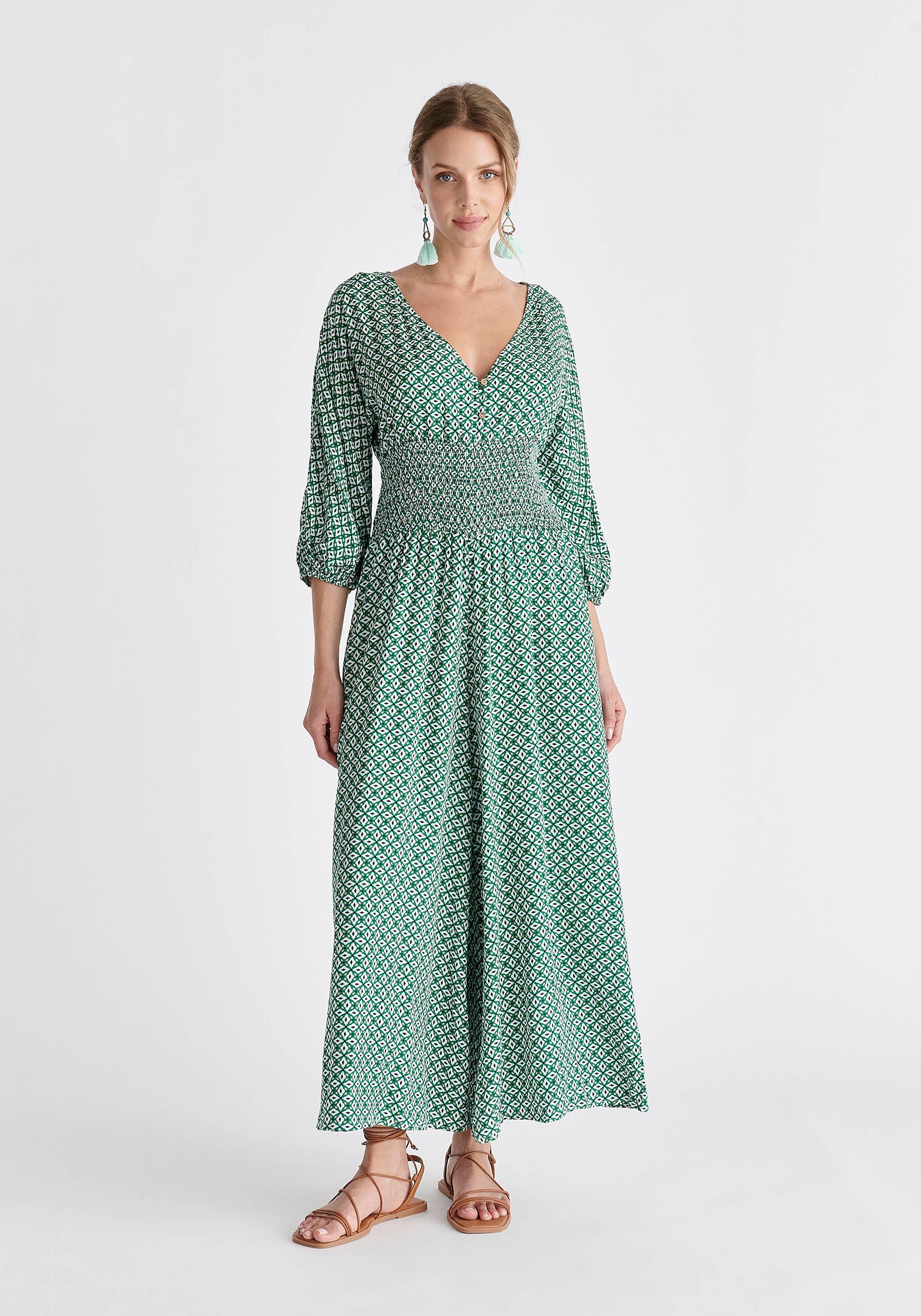 Paisie - Wholesale Jumpsuit - Women's - Boho V-Neck Jumpsuit4