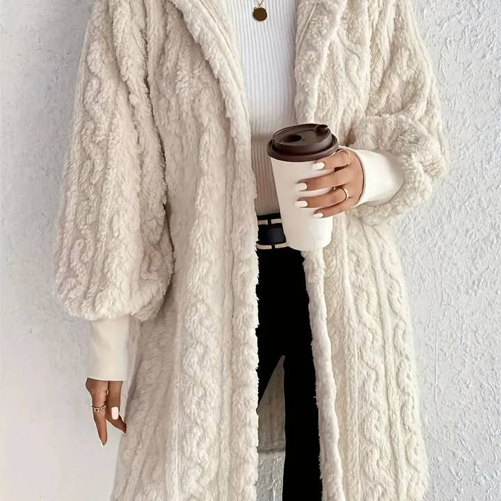 Plush Long Cardigan for wholesale by Serenity Collective