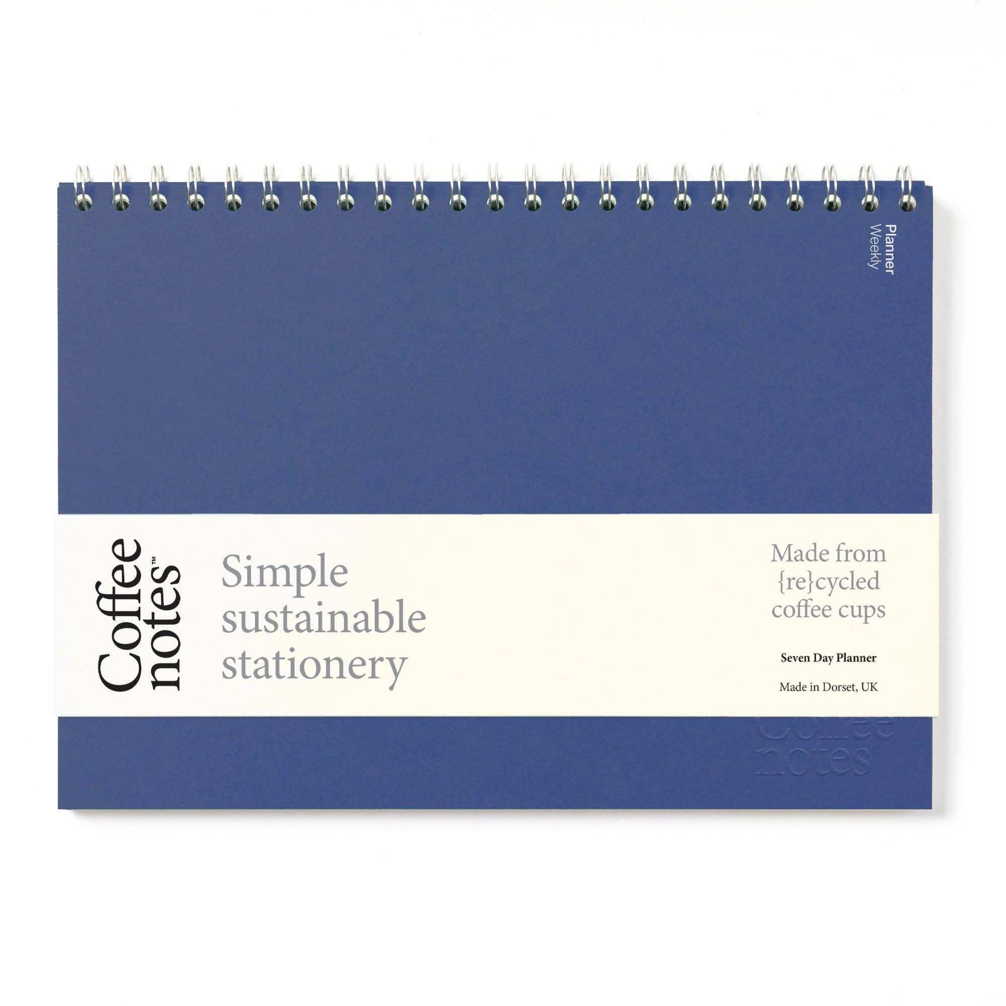 Coffeenotes – wholesale Planner – Cobalt Blue Weekly Planner0