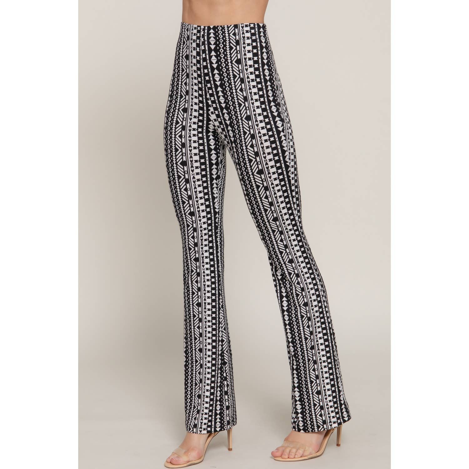 Style Up - Wholesale Pants - Women's - Boho Tribal Print Flare Pants1