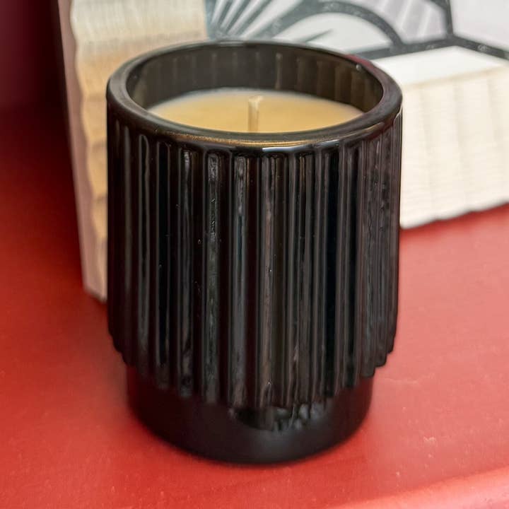 Illuminate Space - Wholesale Jar/Filled Candle - Dark Moon – Limited Edition Ribbed Glass Candle0