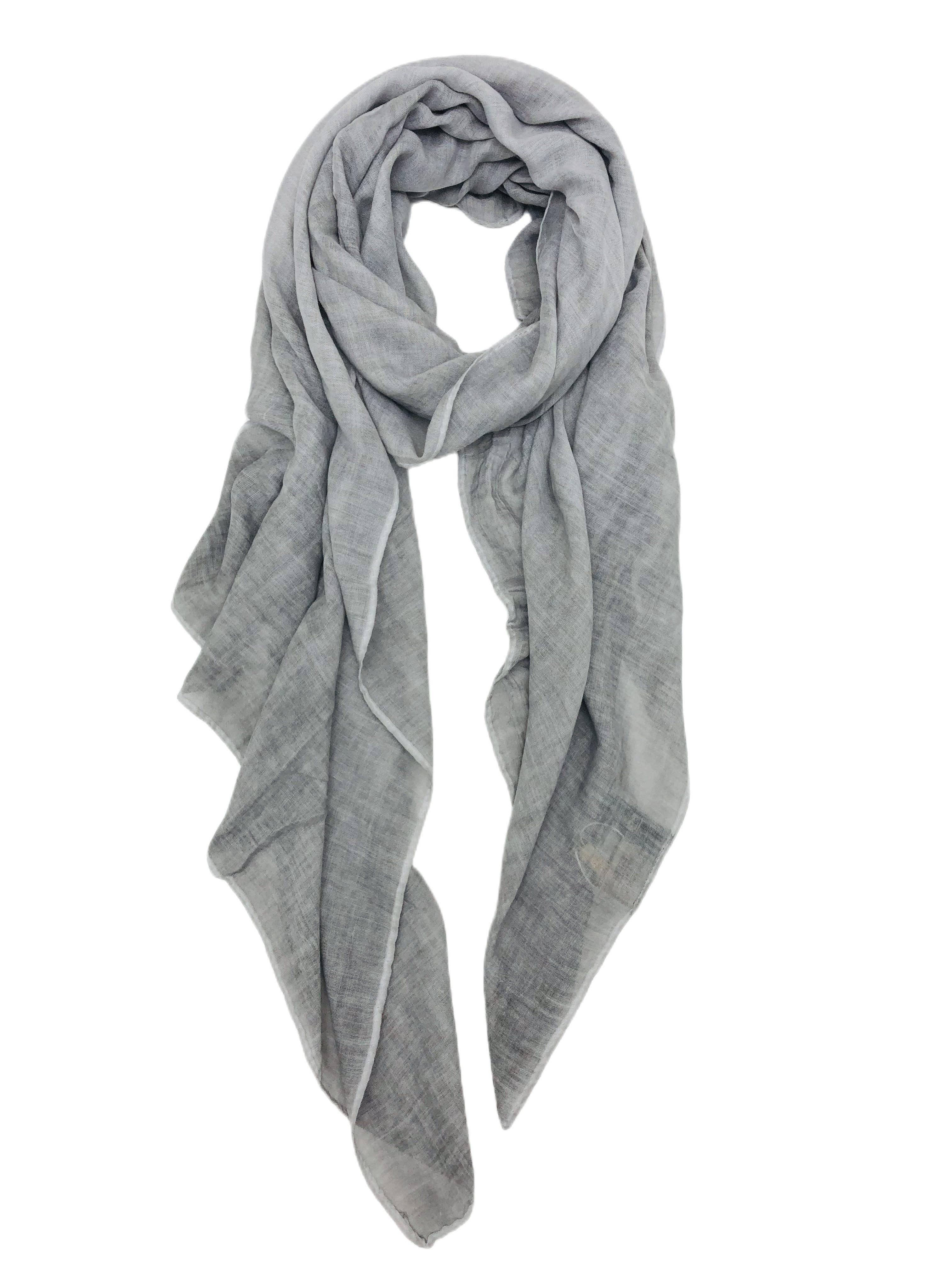 JC Sunny Fashion - Vente Écharpe – femme - Écharpe Gris Stonewash JC022613040