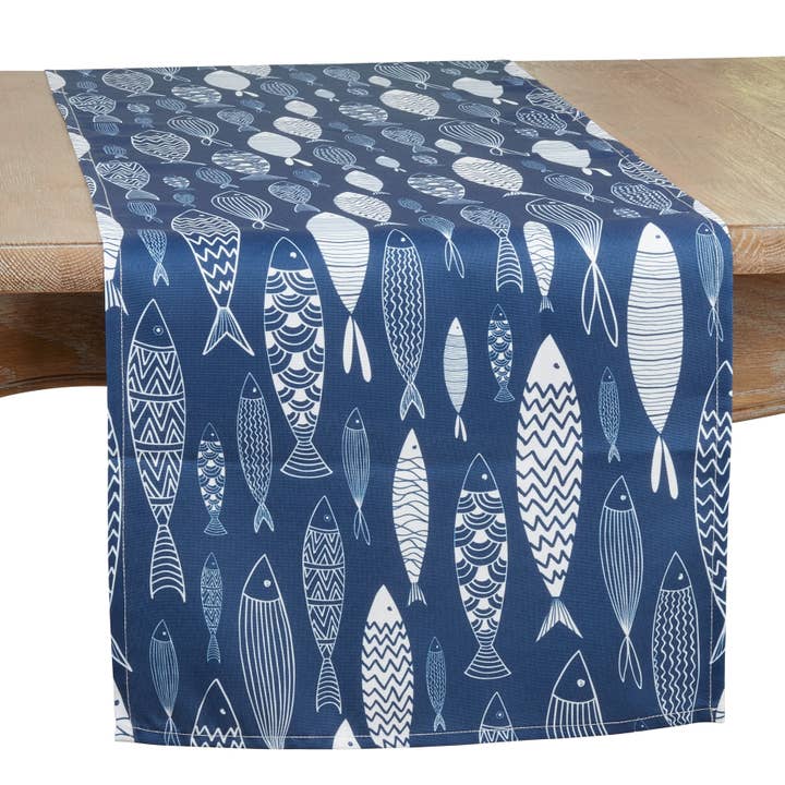 Navy Blue Fish Runner for wholesale on Faire