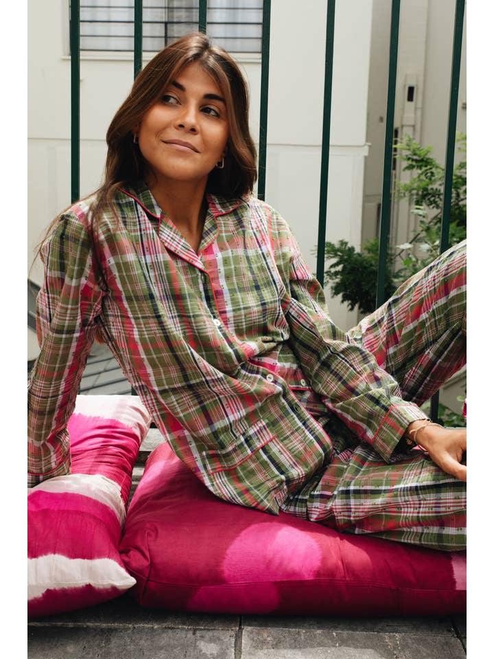 GERMAINE DES PRES - Wholesale Sleepwear Set - Women's - Camille Madras pajamas1