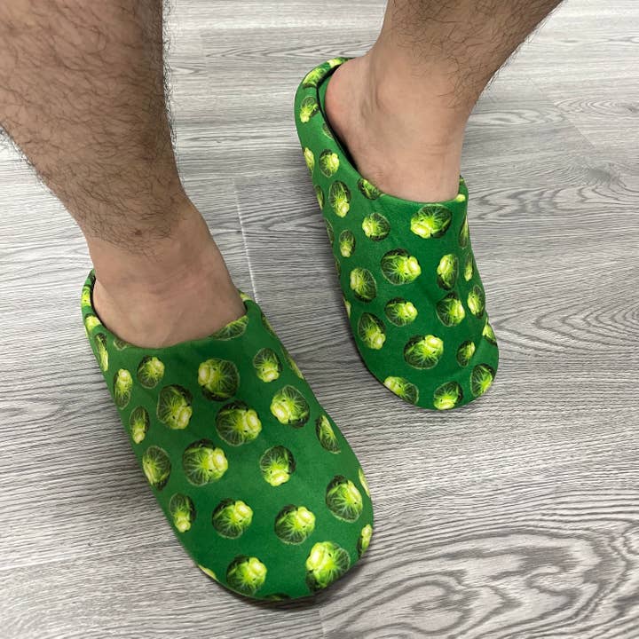 The Diabolical Gift People - Novelty Gifts, Mother's Day – wholesale Slippers – Unisex – Sprout Slippers - Christmas, Stocking Stuffers/Fillers Gifts