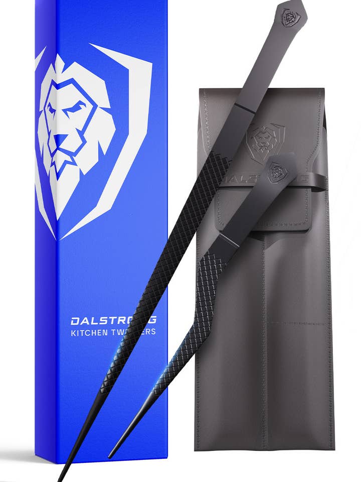 2 Piece Tweezers Set | 10" Straight + 6.5" Offset | Professional Plating Set | Dalstrong © for wholesale by Dalstrong