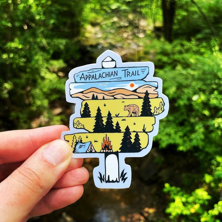 Appalachian Trail Sign | Sticker for wholesale by Menottees