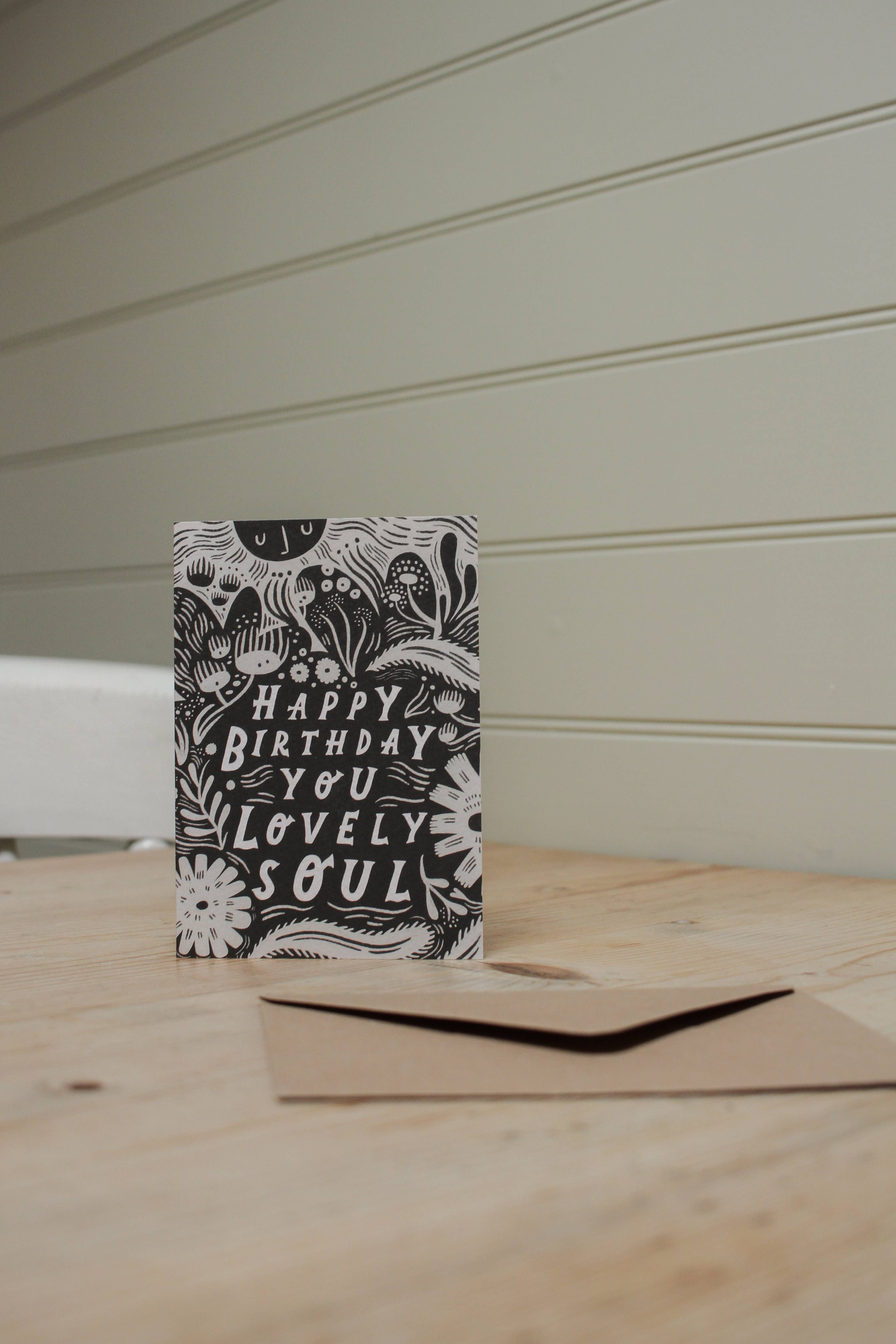 Lauren Marina - Wholesale Birthday Card - 'Happy Birthday You Lovely Soul' Birthday Card2