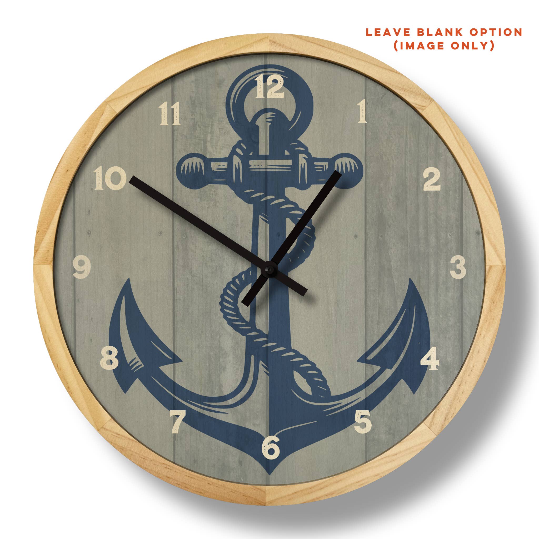 Local Time Clock Co. – Engroshandel Vægur – Personligt ankervægur - 12" diameter3