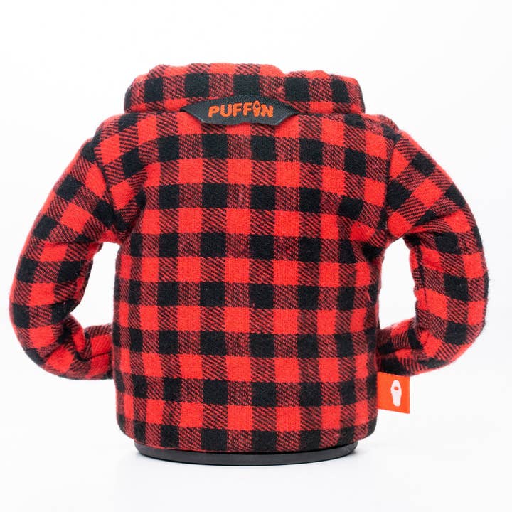 Puffin Drinkwear - Wholesale Drink Huggers & Koozies - Insulated 12 oz Can Cooler - The Lumberjack - Puffin Red4