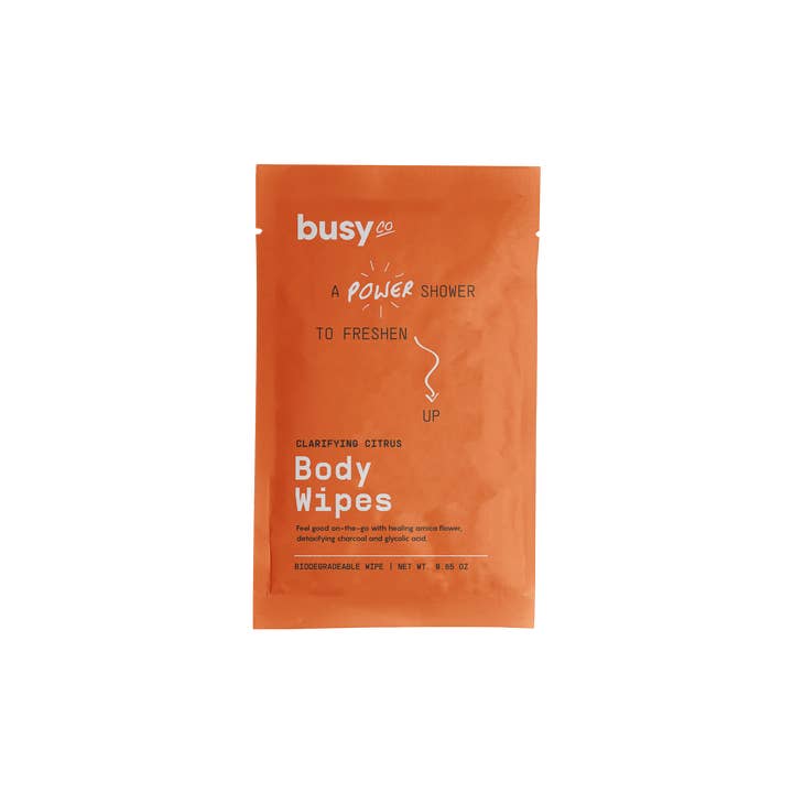 Busy Co - Wholesale Face & Body Wipes - Refresh Amenity Individual Body Wipes BULK