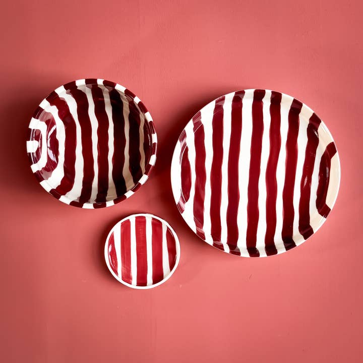 Magazin Minori - Wholesale Bowl - Bowl Stripes - sunset red