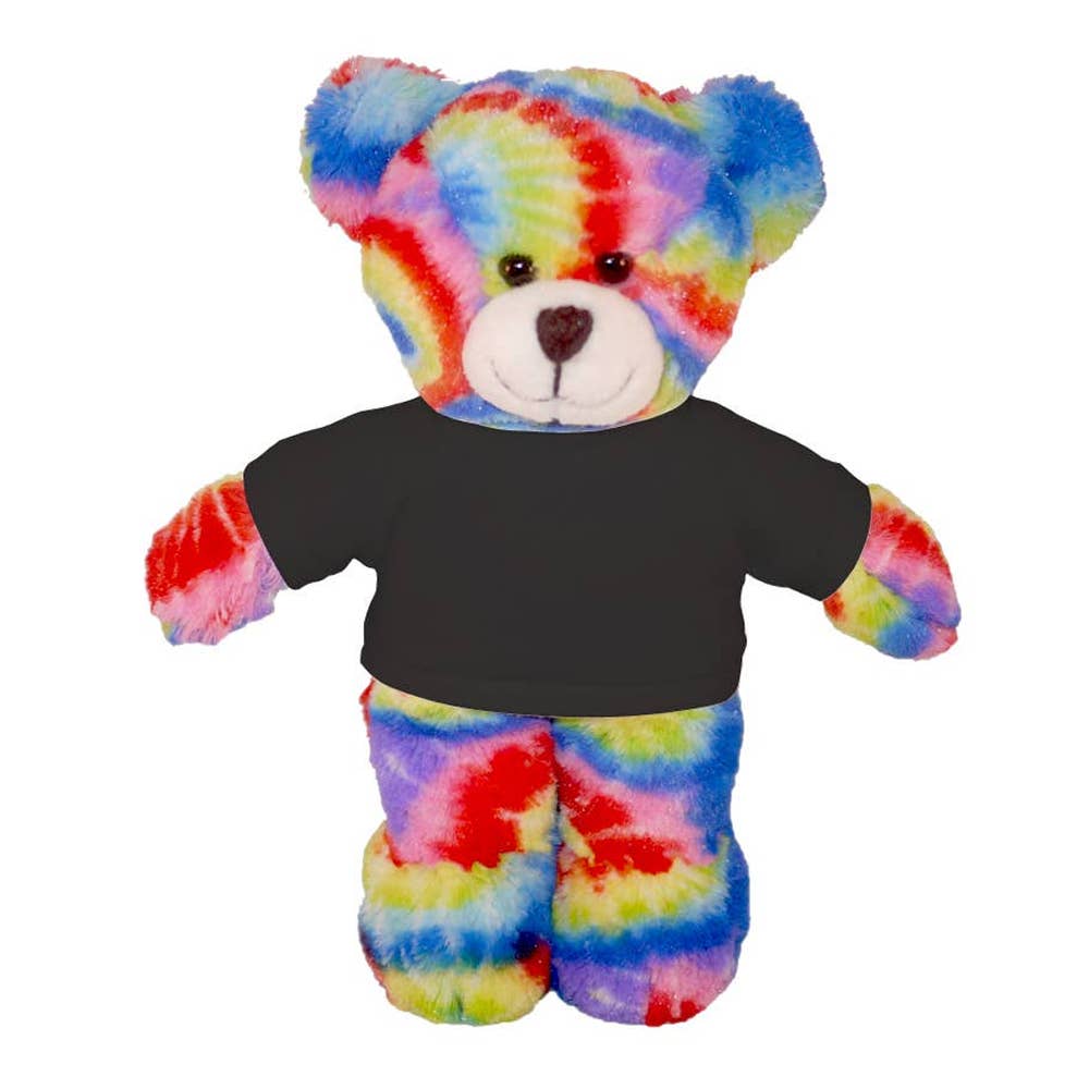 Plushland - Wholesale Stuffed/Plush Toy - Kids & Baby - 8″ Tie-Dye Custom Bear | Personalized Bear Stuffed Animal1