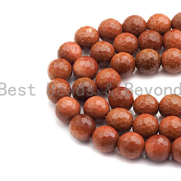 BestBeads&Beyond - Wholesale Beads - Quality Goldstone Smooth/Faceted Beads, sku#U6273