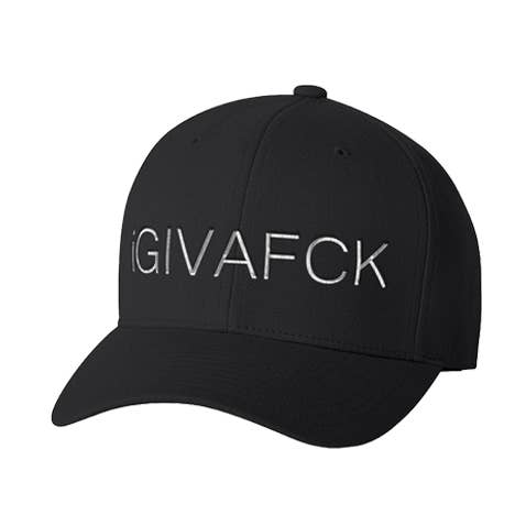 iGIVAFCK Flex Fit. Black for wholesale by Tenfed