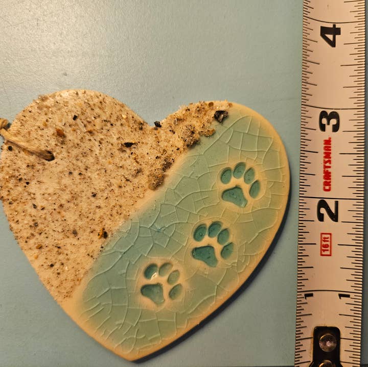 Teal Turtle Studio - Wholesale Ornament - Pet Beach Heart (Pet Lovers, Memory) *New larger size 2