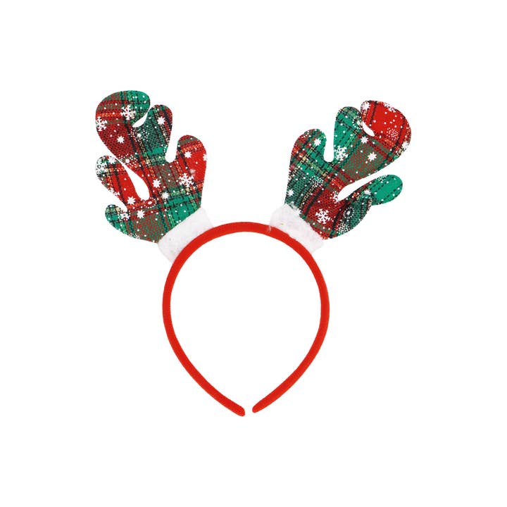 ASSORTED Kitsch Christmas Reindeer Antler Hairband for wholesale on Faire4