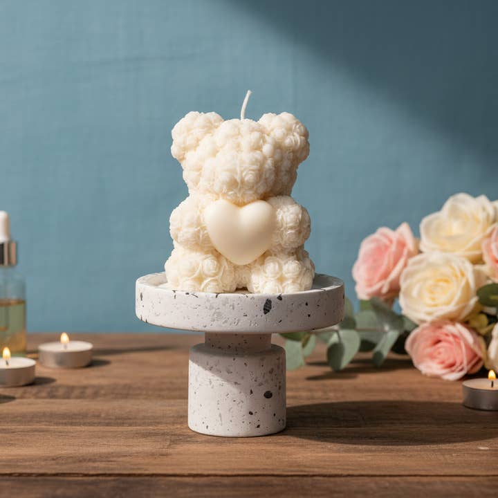 Crazy About Candles - Wholesale Novelty Candle - Handmade Rose Bear Candle - Unique Decorative Gift for Home Decor3