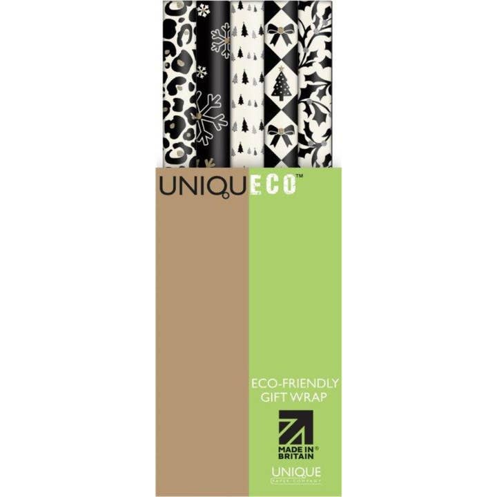 The Unique Paper Company – wholesale Wrapping paper roll – Christmas Chic Eco FSC™ Roll Wrapping paper (display of 42)