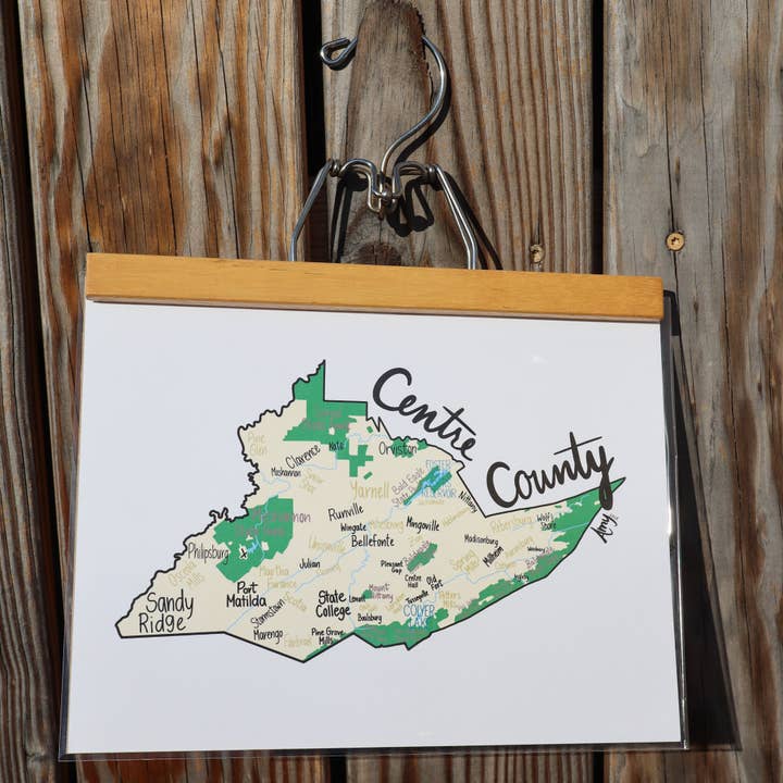 Centre County Art Print for wholesale by Sisters' Sunflowers