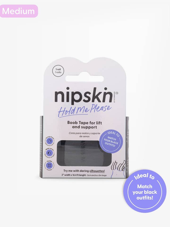 Black Edition Hold Me Please - Boob Tape Medium for wholesale by Nipskin Stickwear