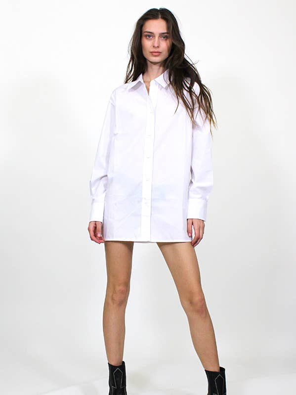 OVERSIZED BOYFRIEND SHIRTS TOP JT2199 for wholesale by Junie