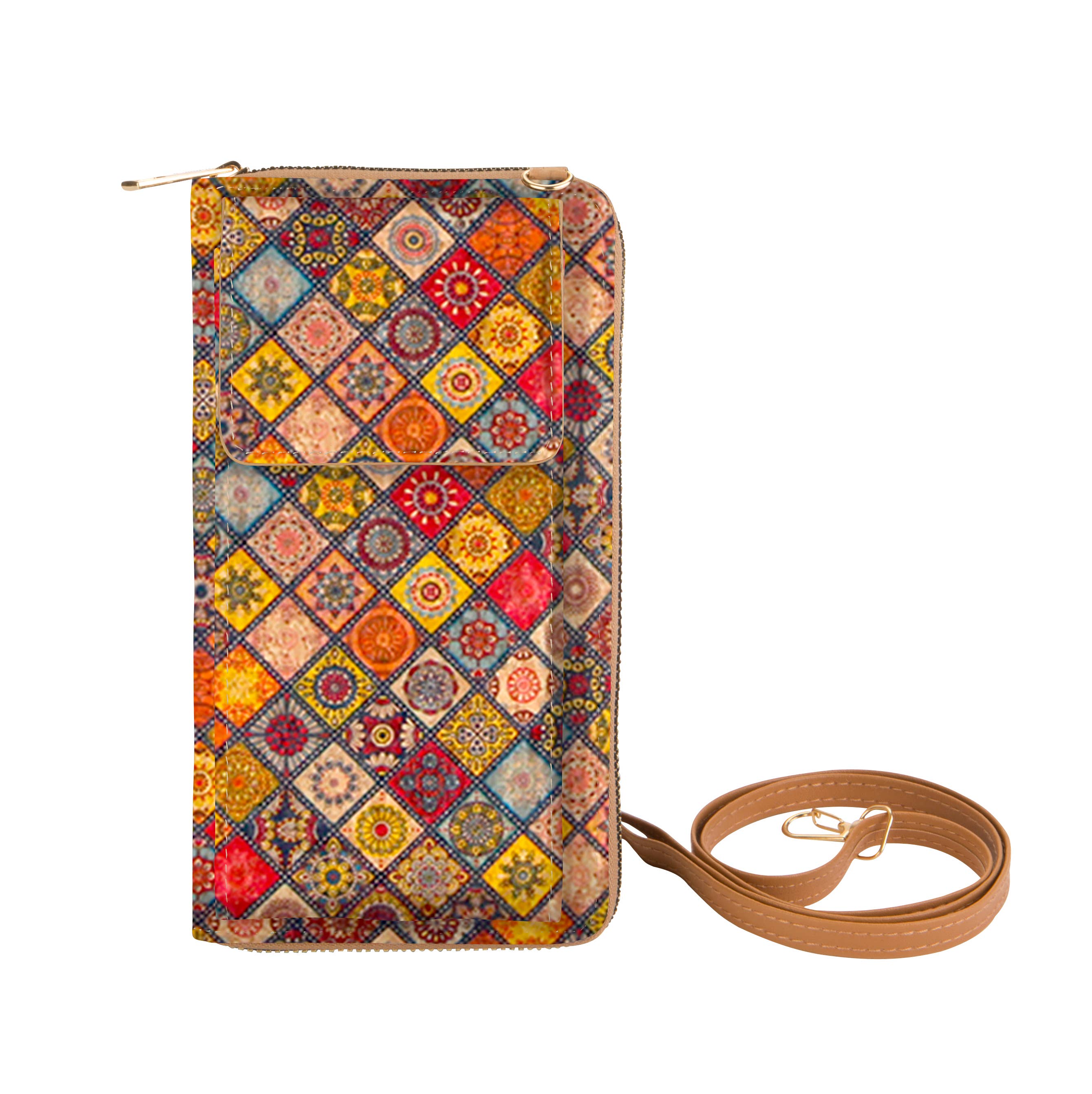 Kaleidoscope Accessories - Vente Portefeuille – unisexe - Sac à bandoulière en liège avec poche pour téléphone portable, 6 assortiments4