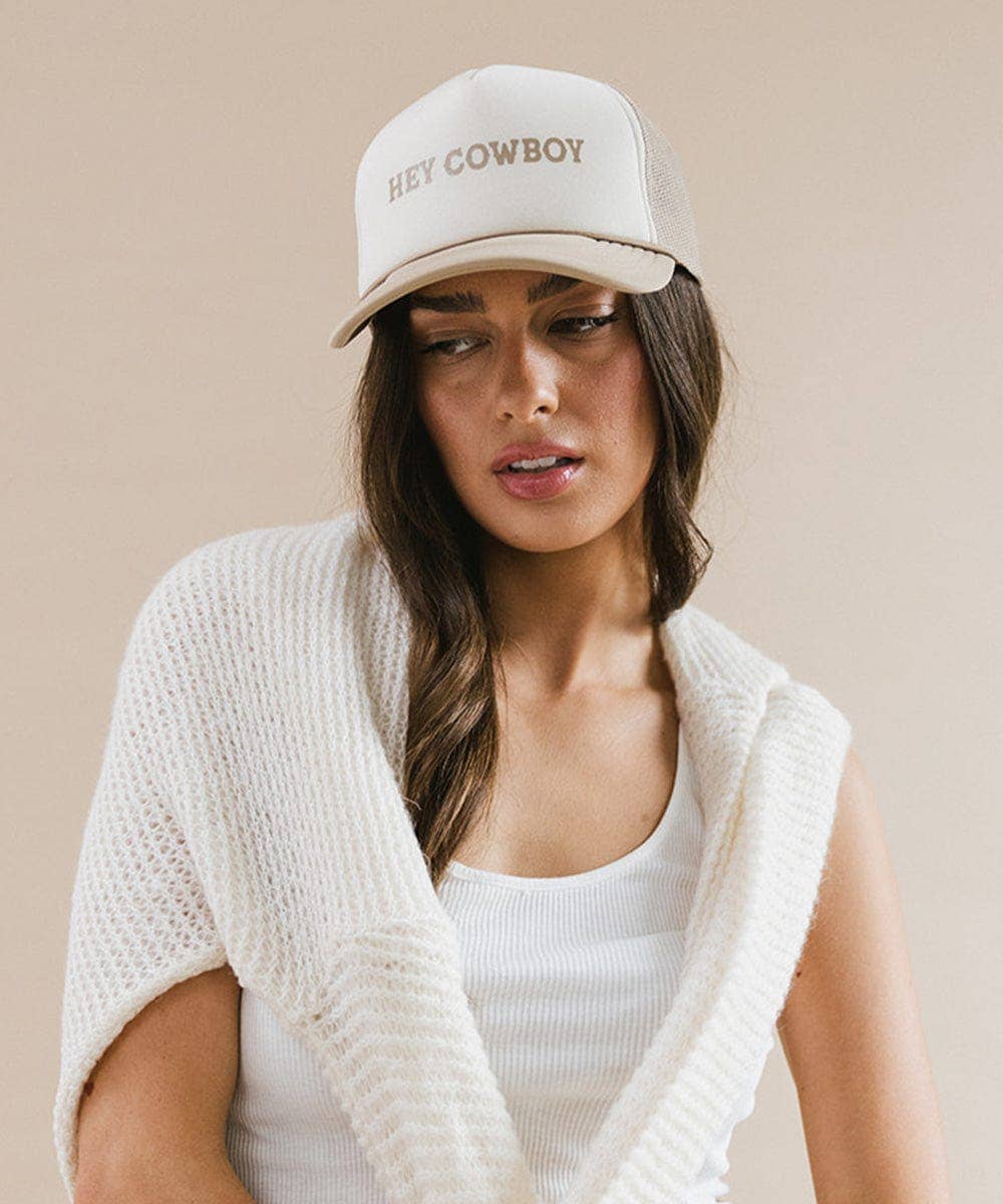 Gigi Pip - Wholesale Trucker Hat - Women's - Hey Cowboy Foam Trucker Hat9