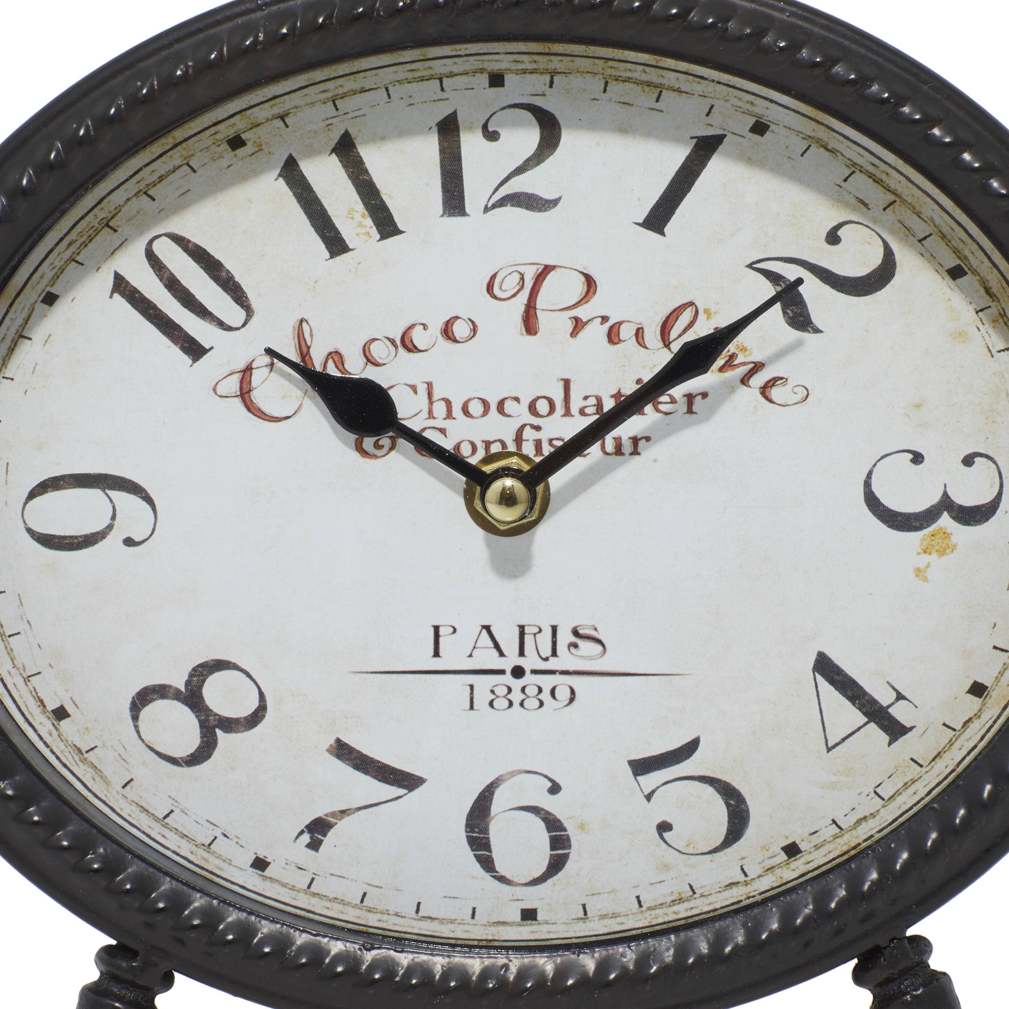 Deco Marché - Wholesale Wall Clock - Vintage Black Metal Clock Set7
