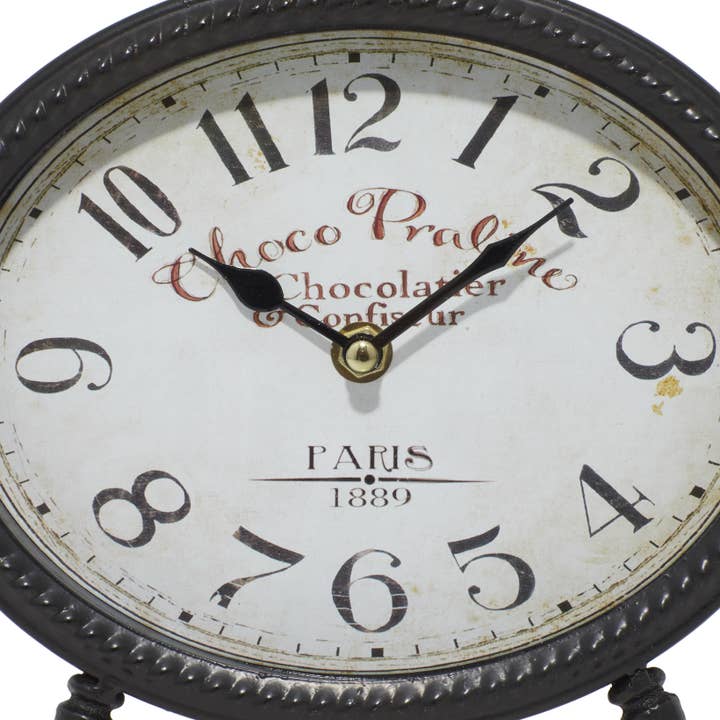 Deco Marché - Wholesale Wall Clock - Vintage Black Metal Clock Set7