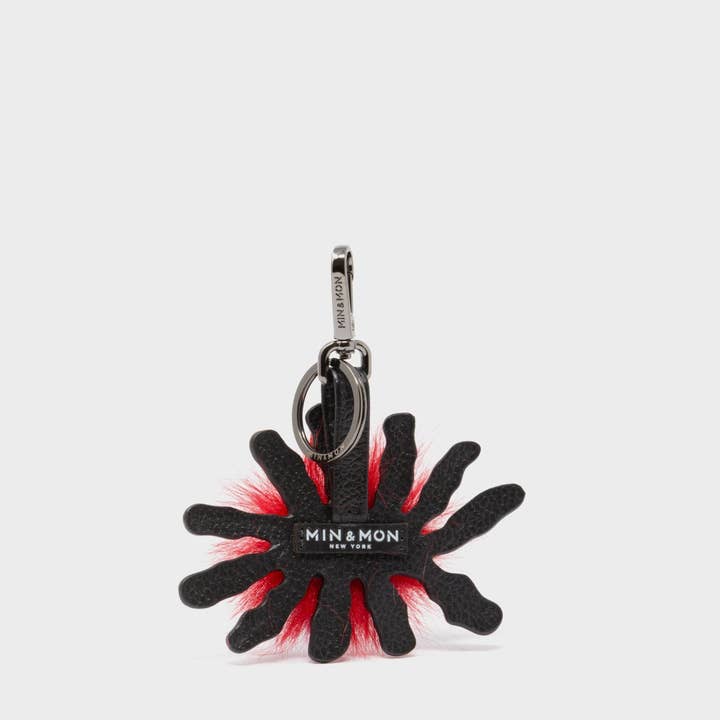 Min & Mon - Wholesale Keychain - Women's - Velvoria Charm - Black Leather Keychain1