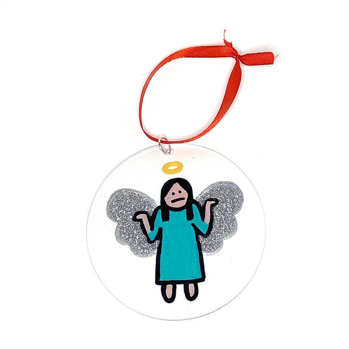 Meh ängelprydnad för wholesale av Robin Good Art & Design