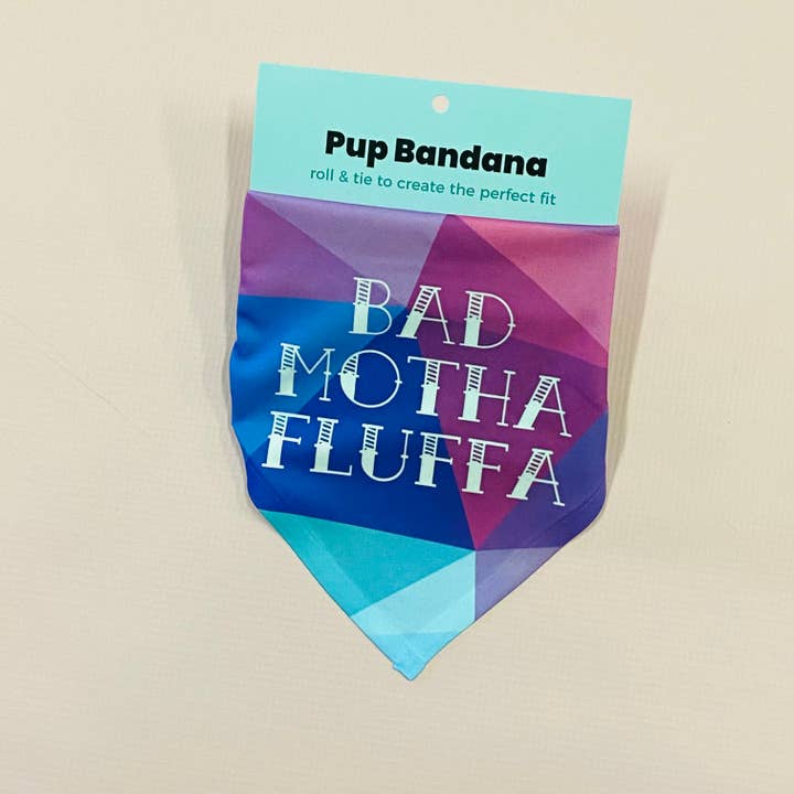 The Dapper Paw - Wholesale Pet Bandana - Dog - Bad Motha Fluffa Dog Bandana
