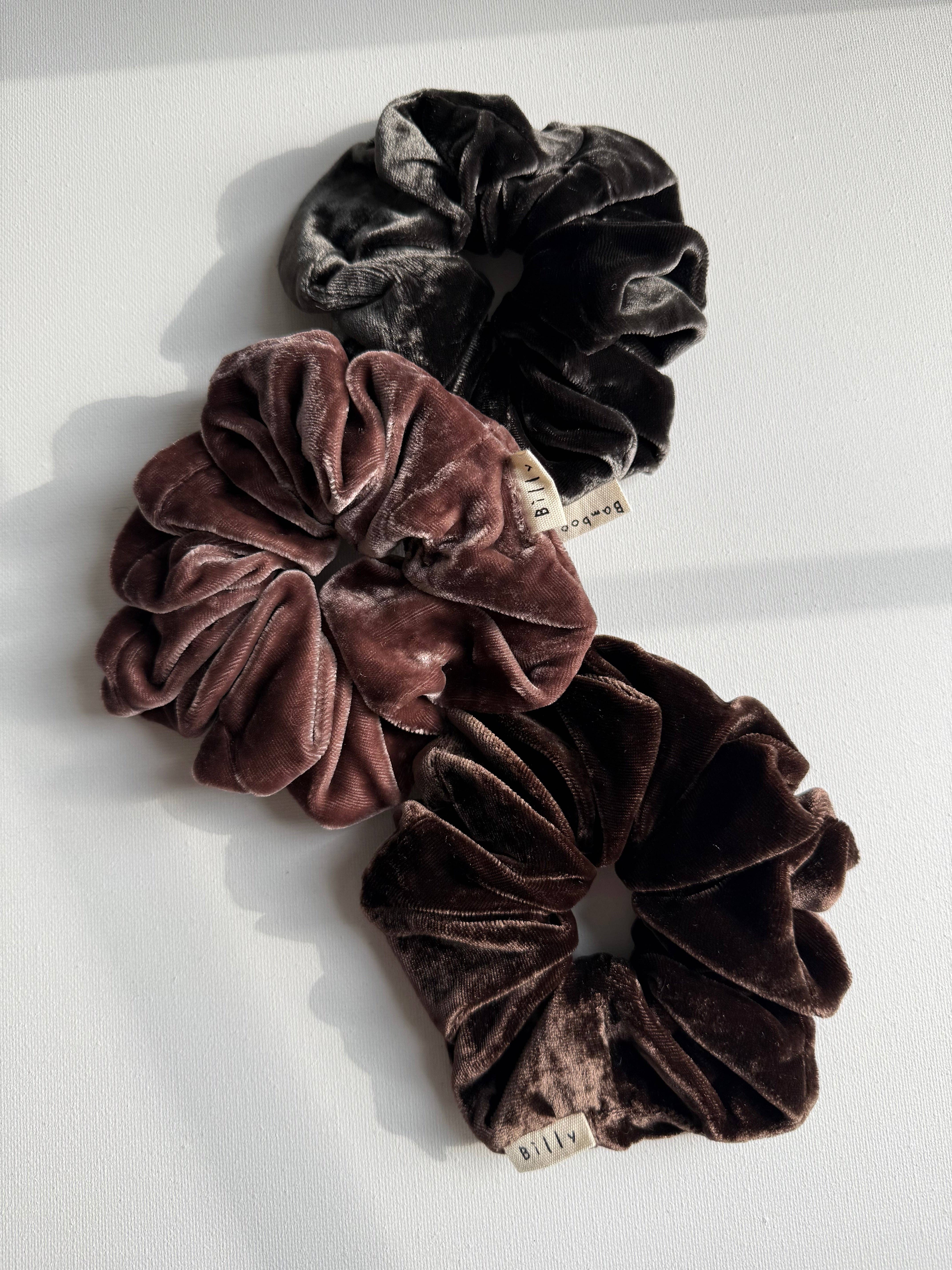 Billy Bamboo – Scrunchie - Mulher por atacado – ELÁSTICOS DE CABELO EM VELUDO DE SEDA - neutro (esgotado)10