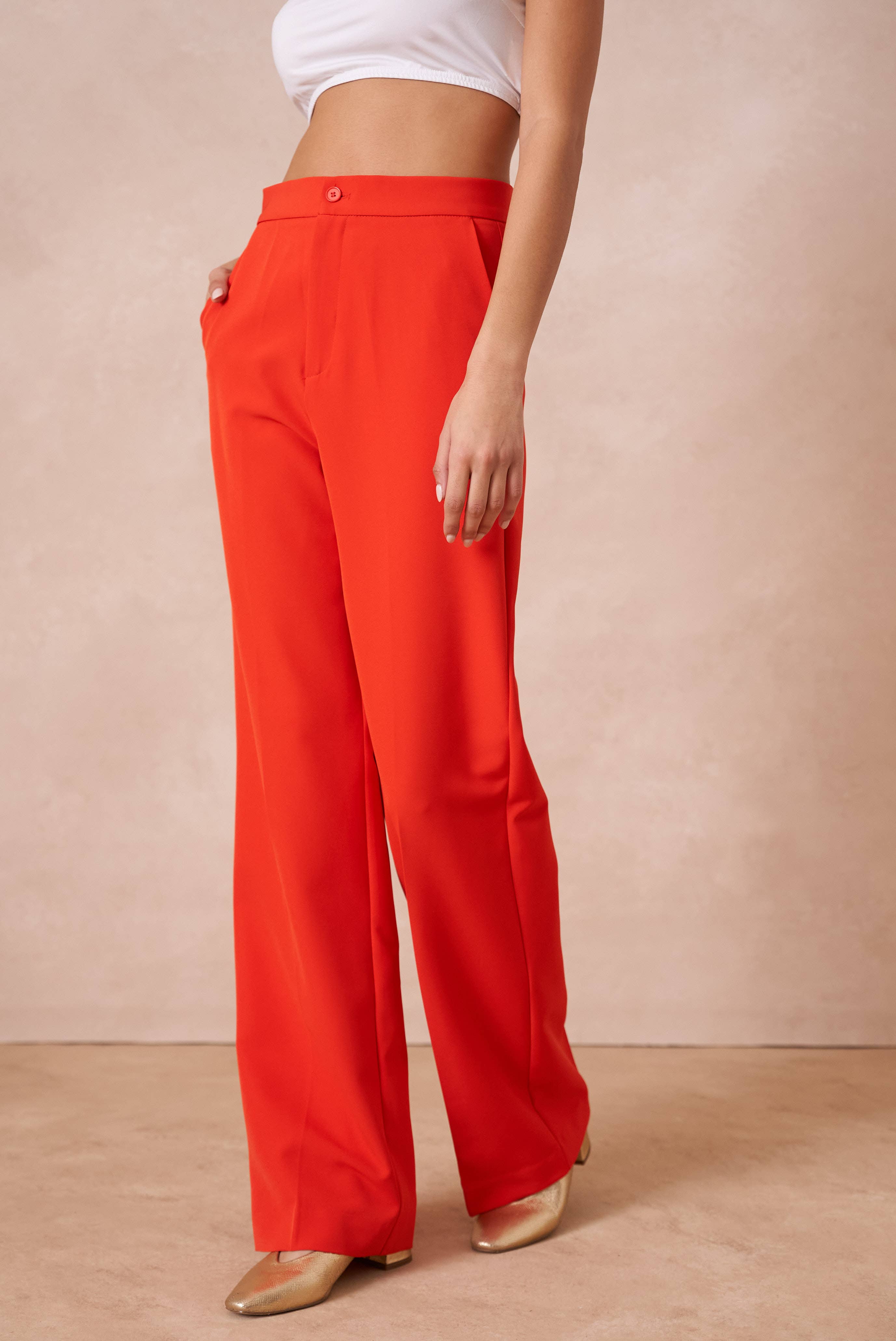 Attentif Paris - Vente Pantalon – femme - [Timeless] Pantalon unie coupe droite12