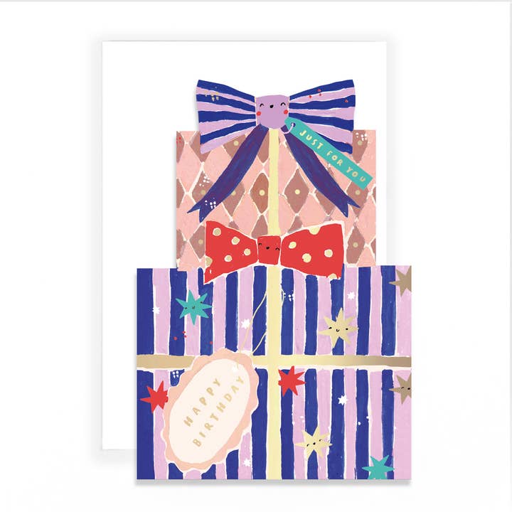 Mochi Open Birthday Stack Of Presents for wholesale by Hotchpotch