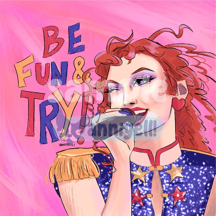anniyell - Wholesale Art Print - be fun and try chappell Art Print2
