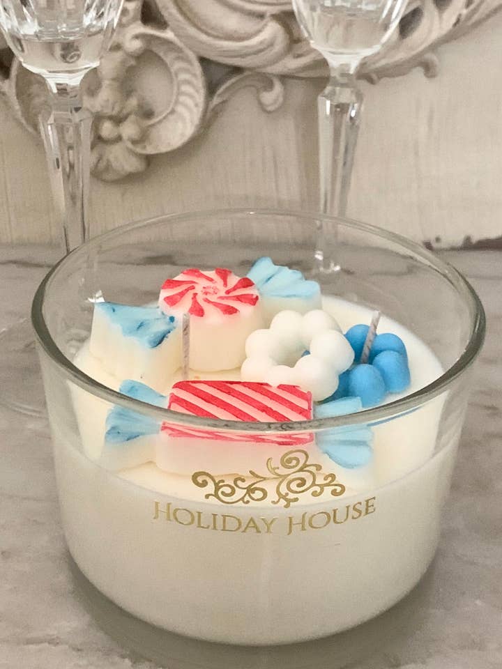 Peppermint Candle for wholesale by Holiday House Interiors