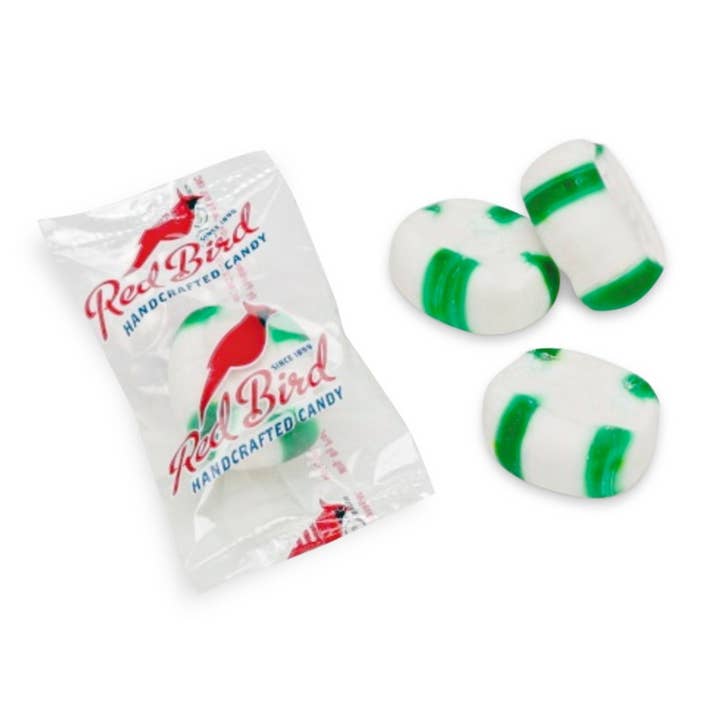 Long Island Candy Factory – wholesale Mints – Piedmont Red Bird Wintergreen Candy Puff Mints 3 lb0