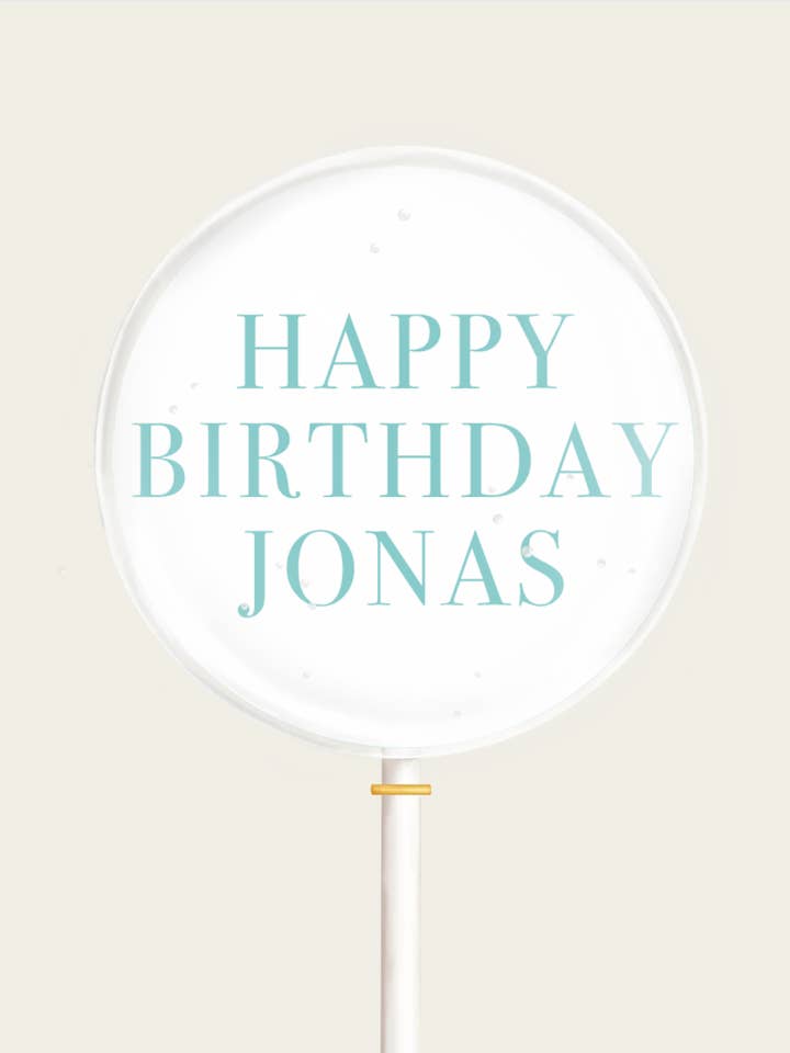 Wafer lollipop "Happy Birthday" for wholesale by salonbuck