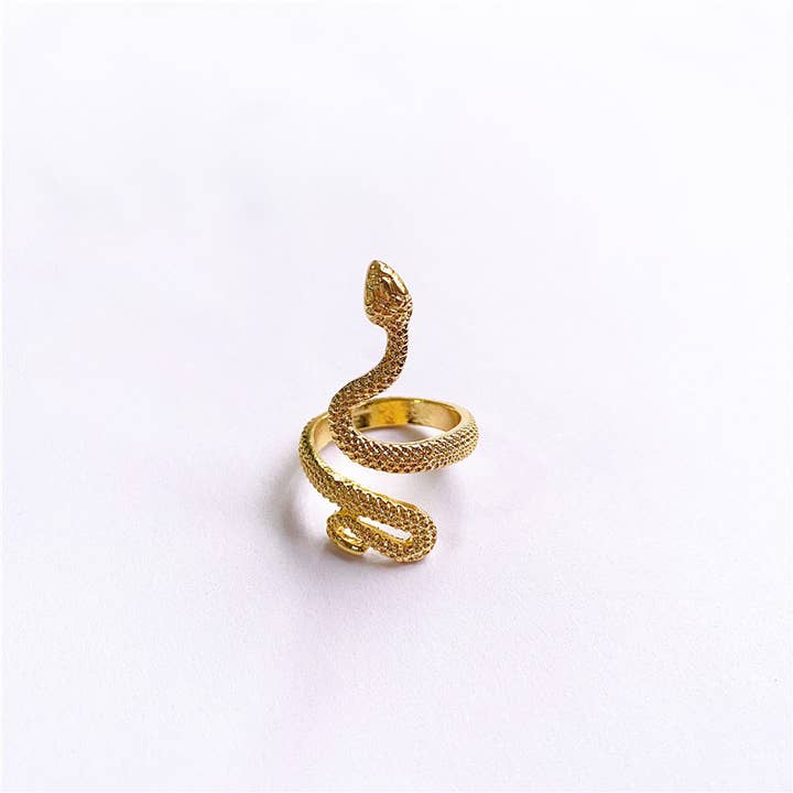Gypsy Soul - Wholesale Cocktail/Statement Ring - Gothic Wrap Around Snake Ring - Assortment 10 Pcs