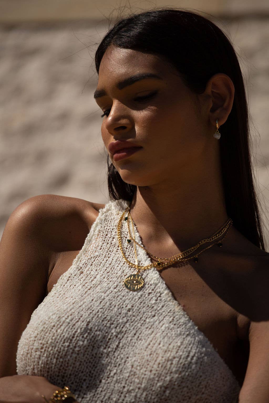 Formation Co. Jewellery – Engroshandel Halskæde med vedhæng – LUMEN 'ONDE ØJE' HALSKÆDE3