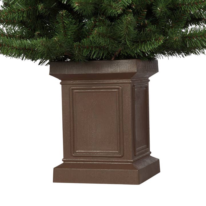 Haute Decor - Wholesale Artificial Christmas Tree - 3.5 Foot Berkley Fir Tree, Unlit in Brown Pot1