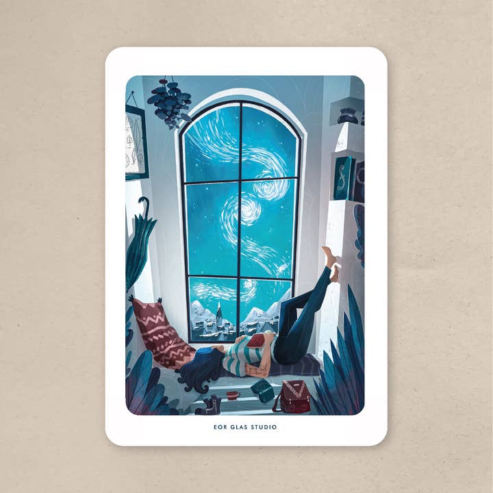 Horizont - Postkarte für den Großhandel von EOR GLAS STUDIO