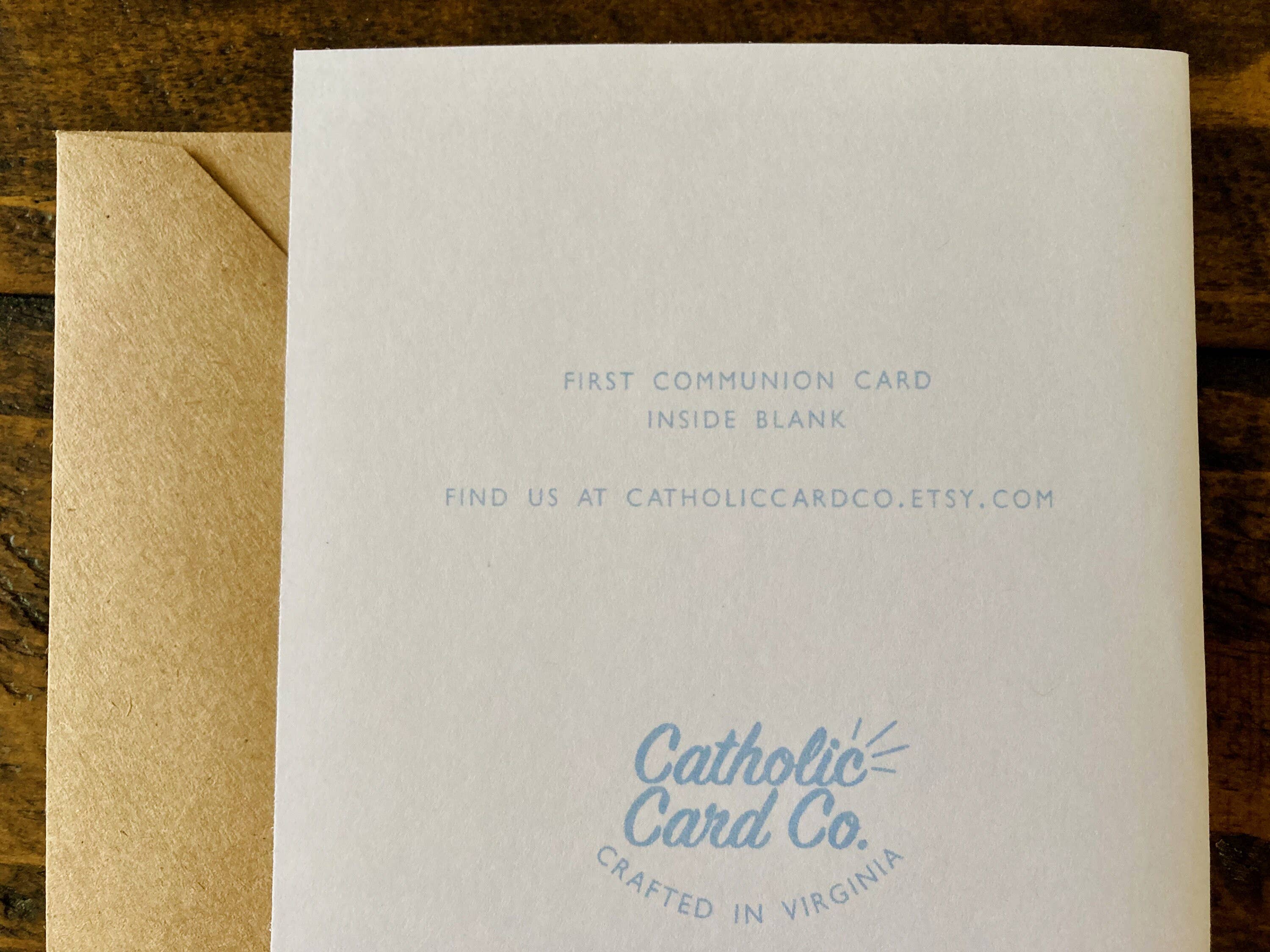 Catholic Card Co. – Cartão religioso por atacado – Primeira Comunhão | Cartão Católico da Eucaristia2