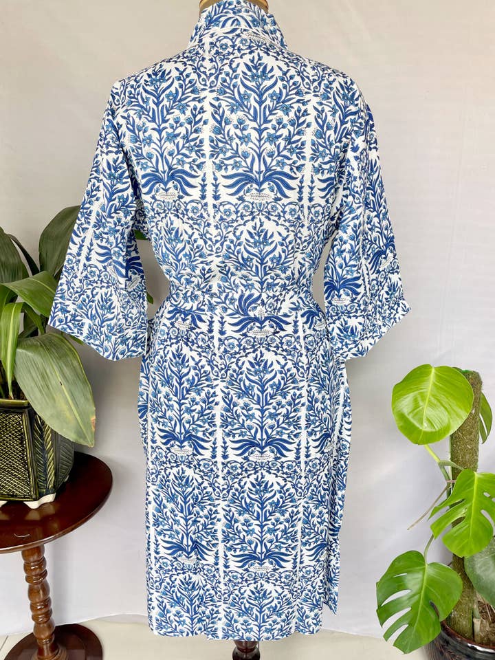The Eastern Loom - Venta al por mayor Kimono - Mujer - Bata boho de verano Kimono de algodón puro para mujer