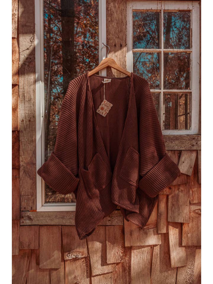 Gardenbelle Shop - Wholesale Cardigan β Womenβs - 100% Organic Cotton Bohemian Oversized Sweater, Chic Cardi14