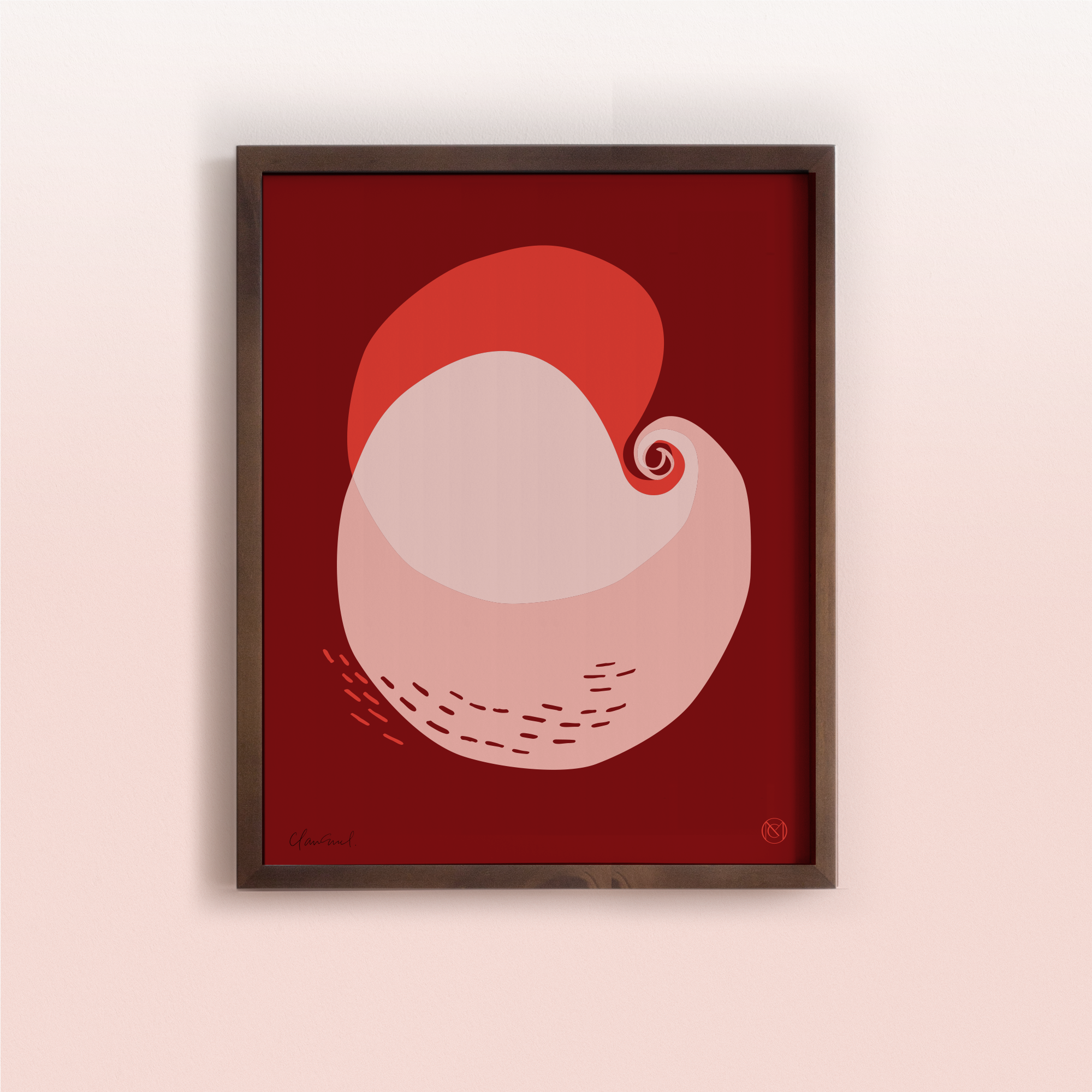 Common Modern - Wholesale Art Print - La Coquille Handmade Screen Print  | 40 x 50cm Poster3