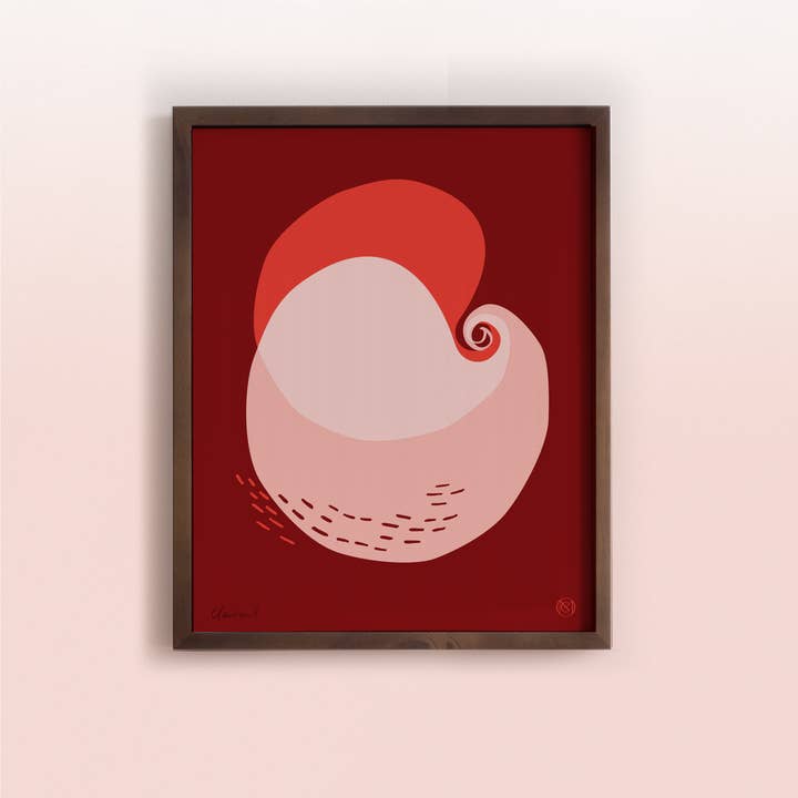 Common Modern - Wholesale Art Print - La Coquille Handmade Screen Print | 40 x 50cm Poster3